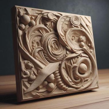 Patterns and decorations stl directed 2 3d model